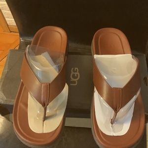 UGG MEN WAINSCOTT FILP COGNAC SIZE 10  BNWB.